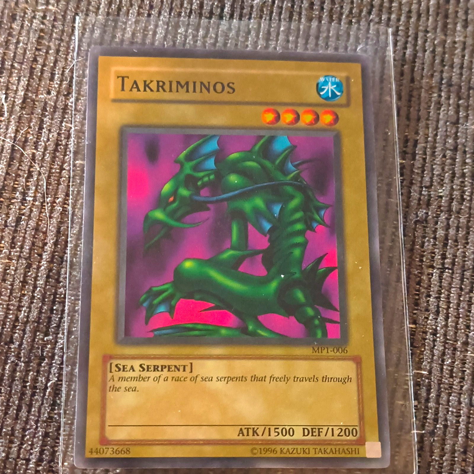 Yu-Gi-Oh! TCG Takriminos McDonald’s Promo MP1-006 Super Rare EN Ltd 1500/1200