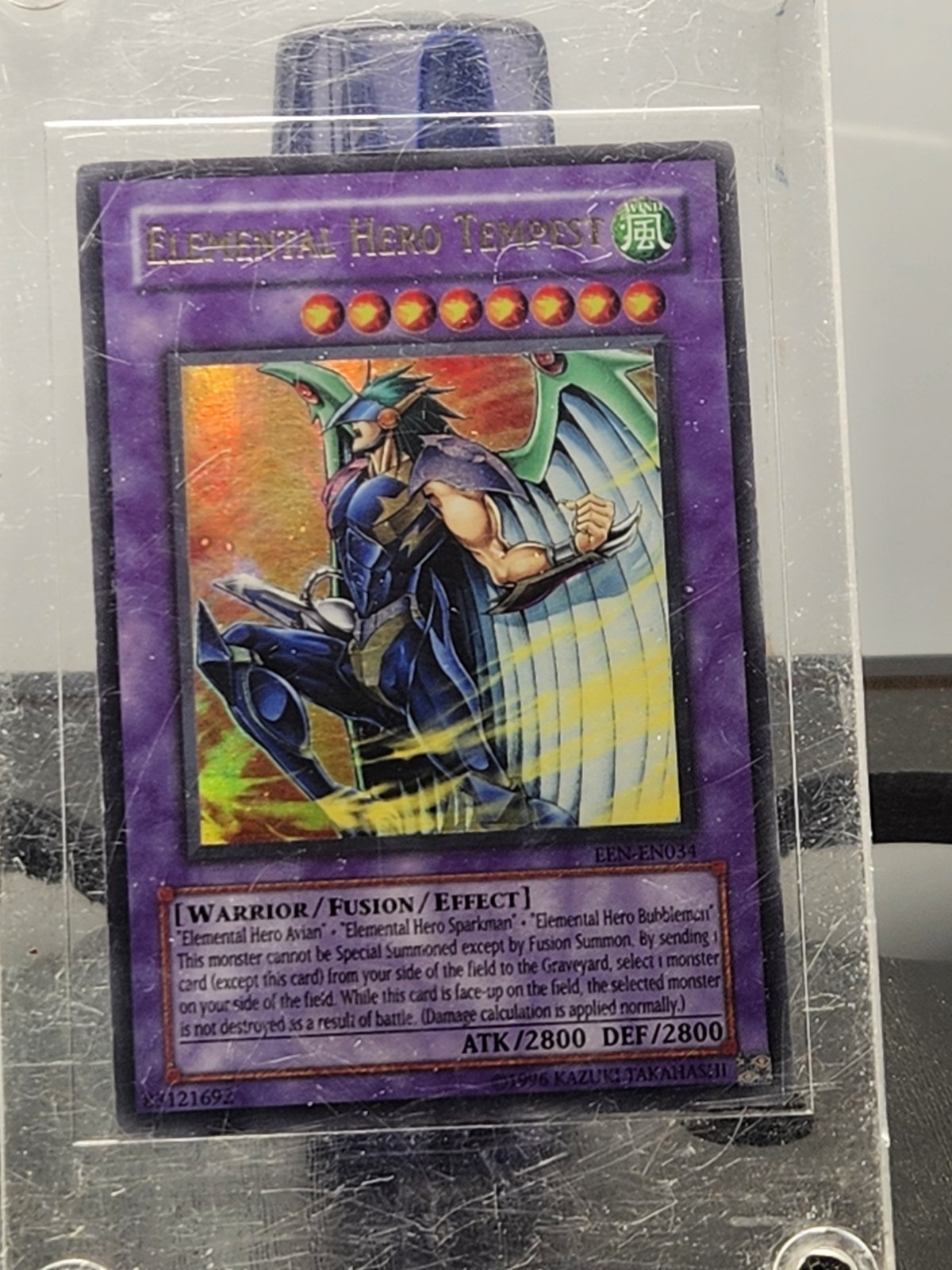 Konami Elemental Hero Tempest Fusion Effect Monster Holo EEN-EN034 Wind ATK 2800