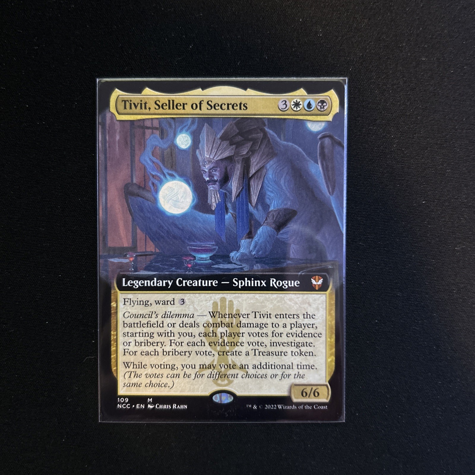 Tivit, Seller of Secrets (Extended Art) Commander: Streets of New Capenna NM MTG