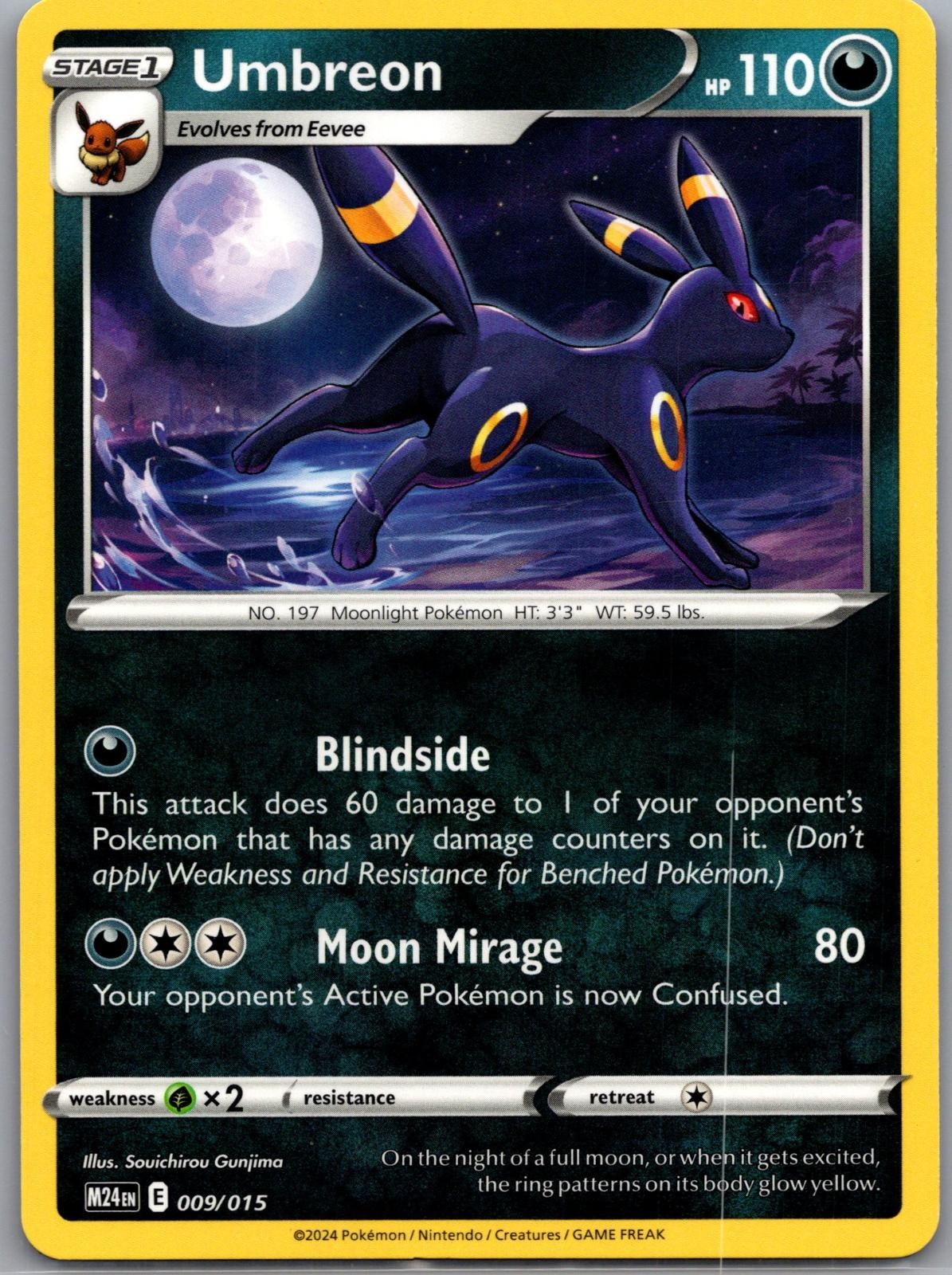 Umbreon 009/015 Promo McDonald’s Promos 2024 Pokemon Near Mint