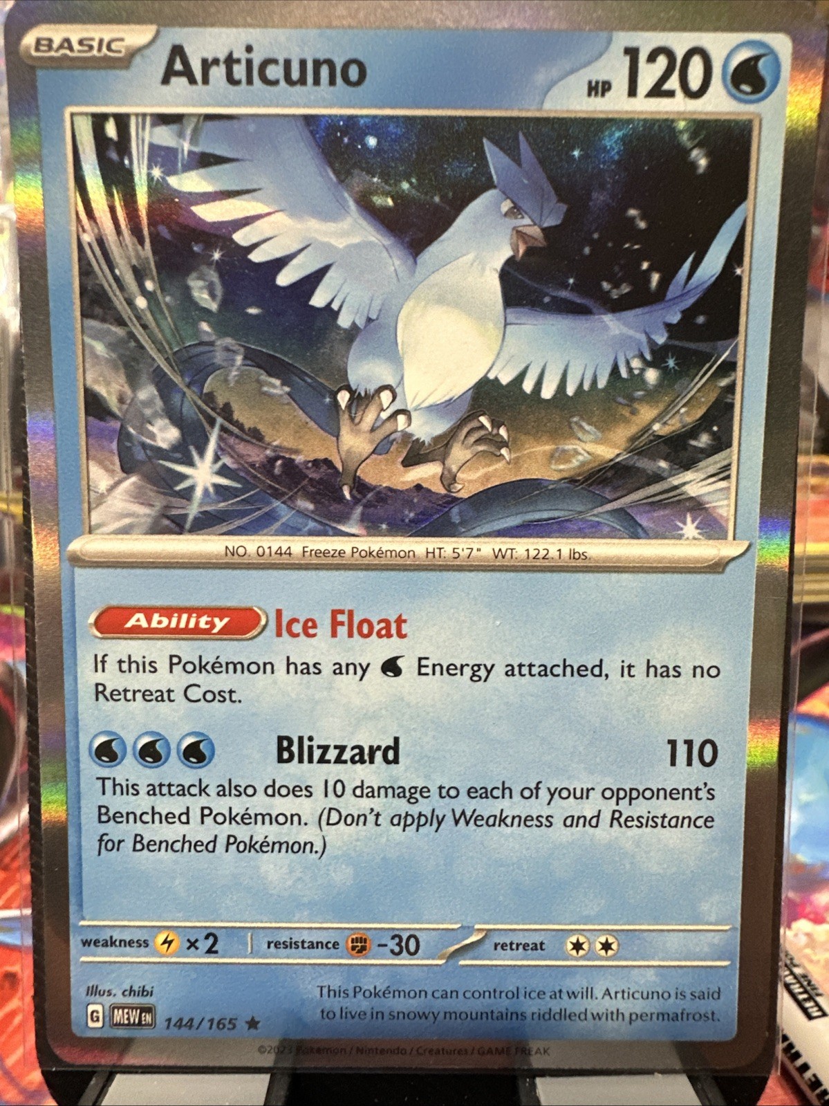 Articuno 144/165 Scarlet & Violet 151 Rare NM Pokemon