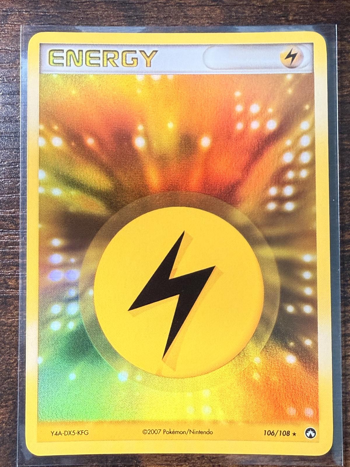Pokemon – Power Keepers – Lightning Energy 106/108 Holo Rare – Lightly Played !