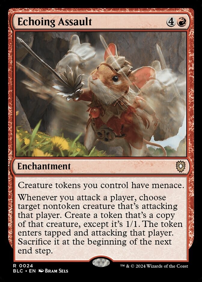 Echoing Assault 0024 Non Foil Rare Bloomburrow Commander MTG NM