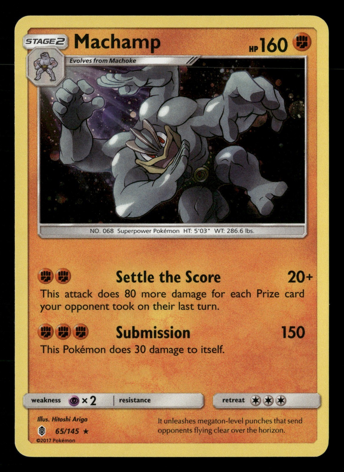 Machamp – 65/145 (Cosmos Holo) Holo Blister Exclusives 065/145 NM Pokémon TCG