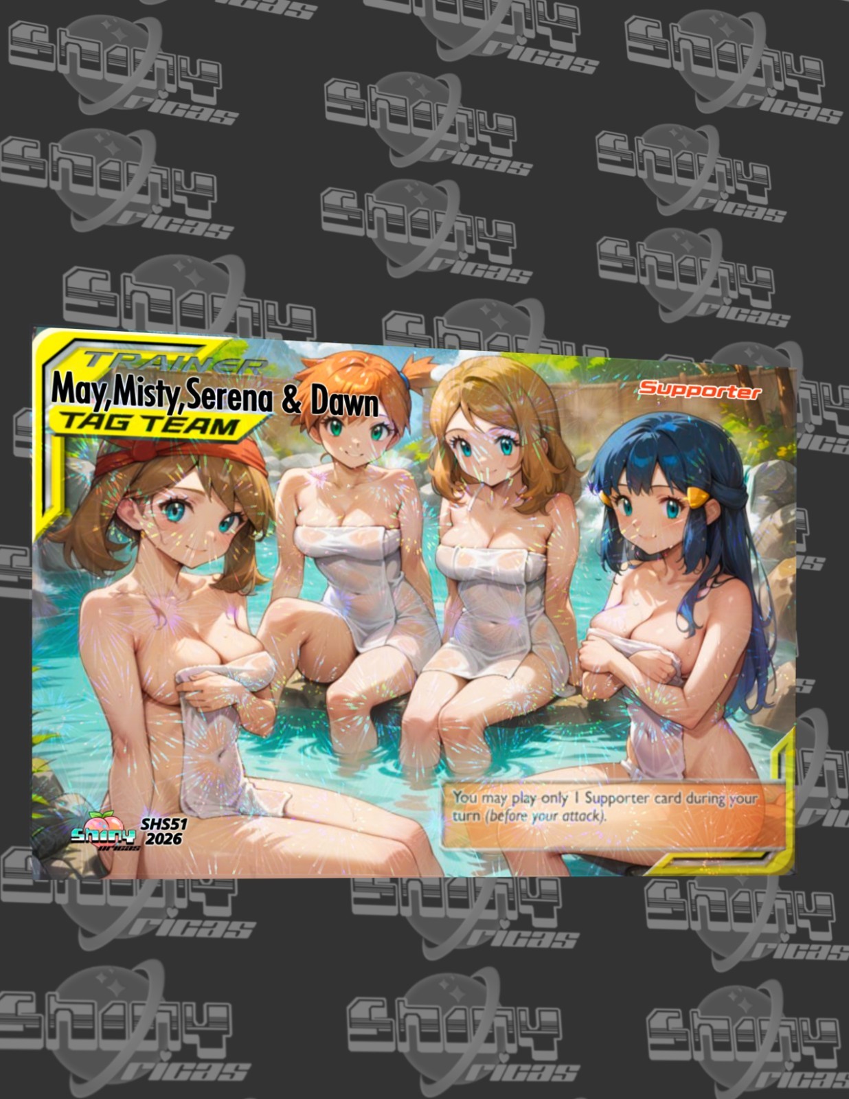 May,Misty,Serena & Dawn -Goddess story poke girl Card-Firework finish 2026