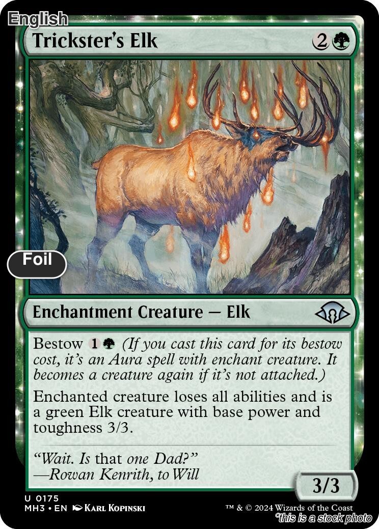Magic Trickster’s Elk 175 Uncommon Modern Horizons 3 NM Foil