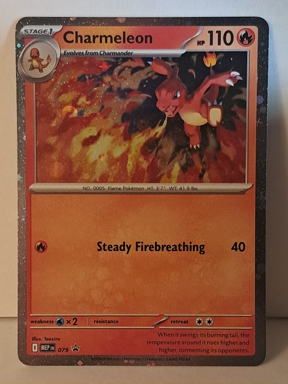 Pokemon Charmeleon #079 Mega Evolution Cosmic Holo Promo