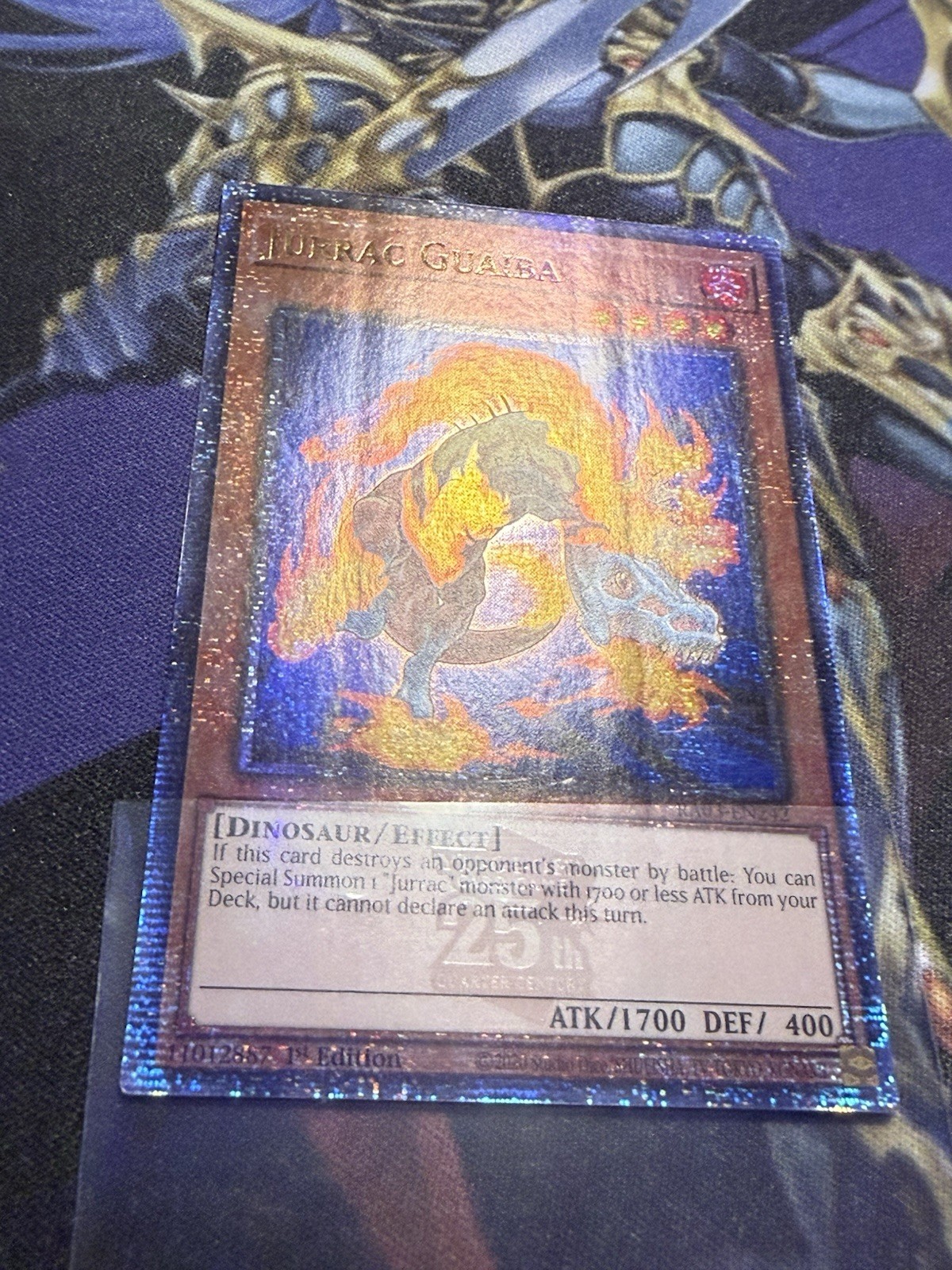 Jurrac Guaiba RA03-EN242 Quarter Century Secret Rare Card ERROR PRINT