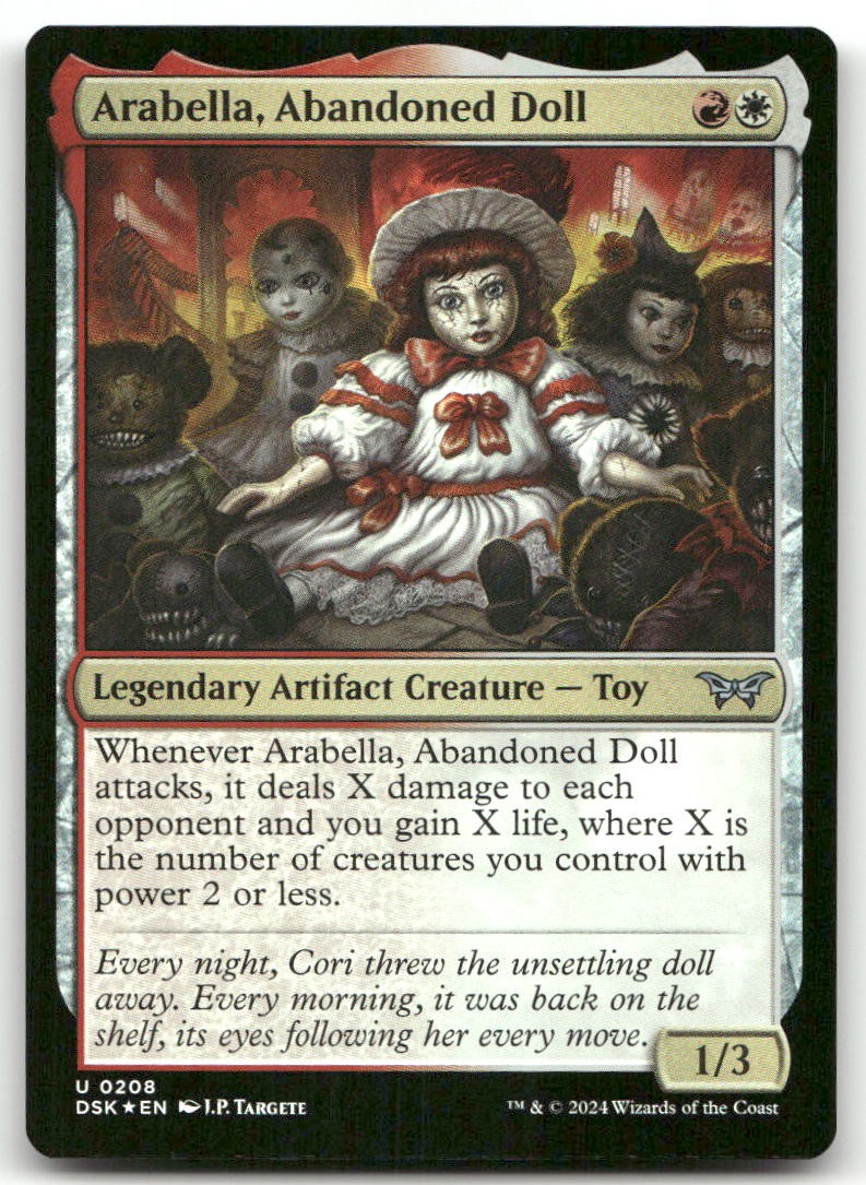 Arabella, Abandoned Doll #208 (Foil) (NM) Duskmourn DSK Magic MTG
