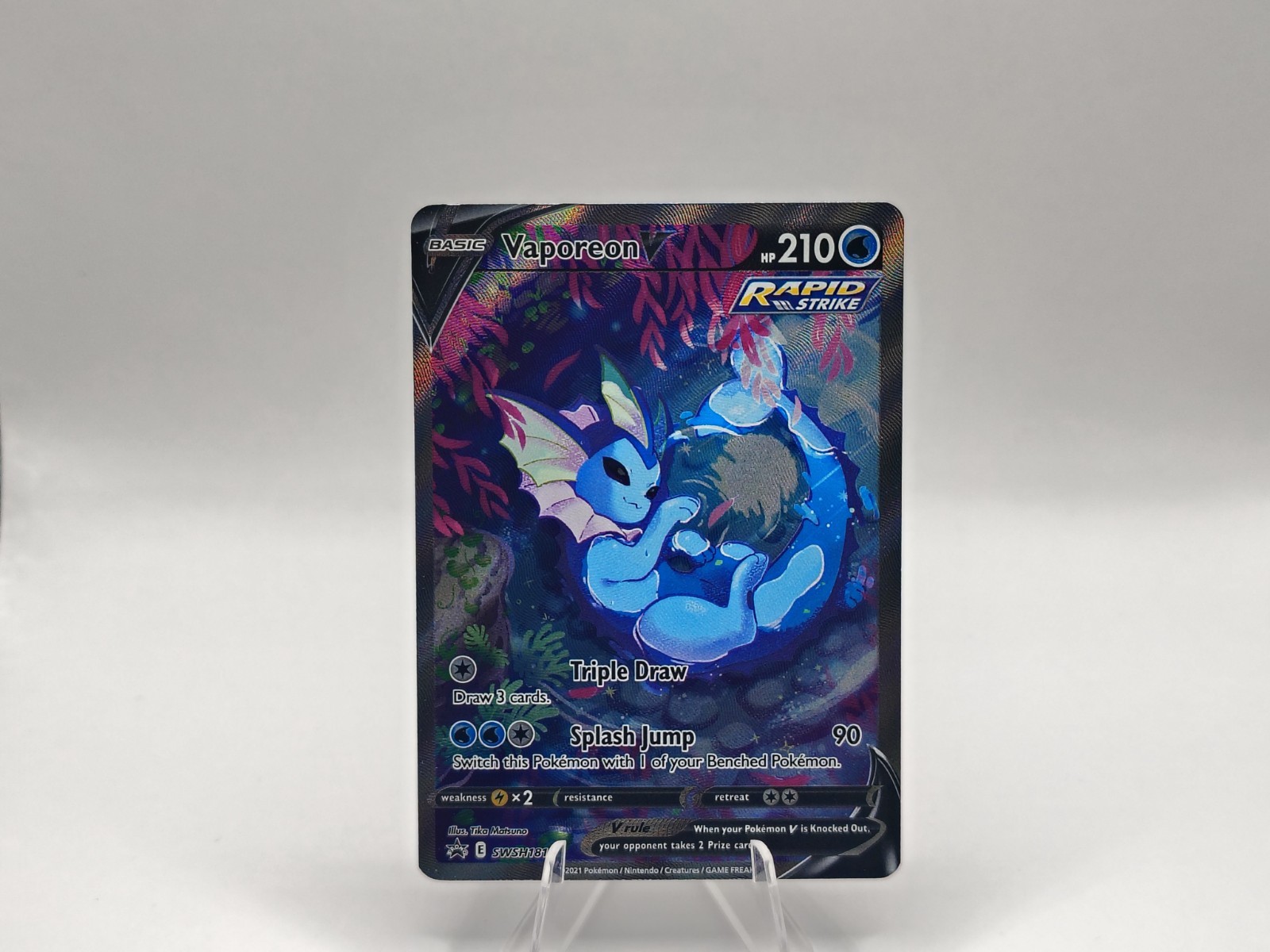 Vaporeon V SWSH181 Pokemon Sword & Shield Full Art Promo LP+