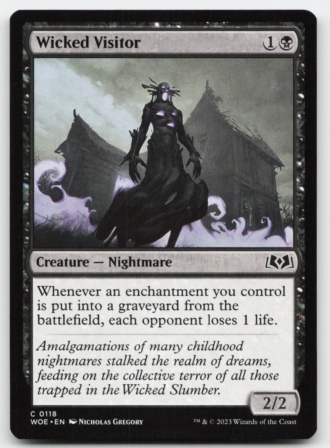 Wicked Visitor #118 (NM) Wilds of Eldraine WOE Magic MTG