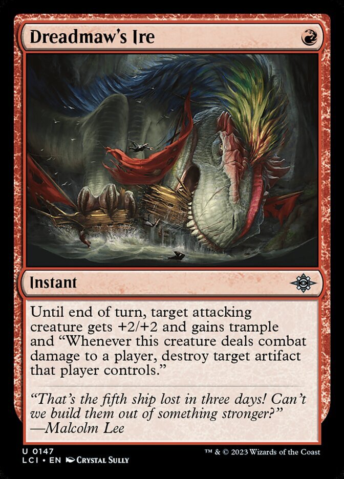 MTG Magic the Gathering Dreadmaw’s Ire (147/491) The Lost Caverns of Ixalan LP