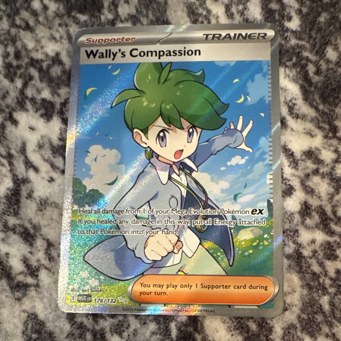 Pokémon TCG Wally’s Compassion Secret Rare Full Art Holo 176/132 EN