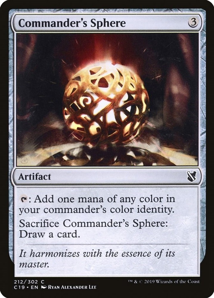 Magic Commander’s Sphere [C19-Commander 2019-NM-212]