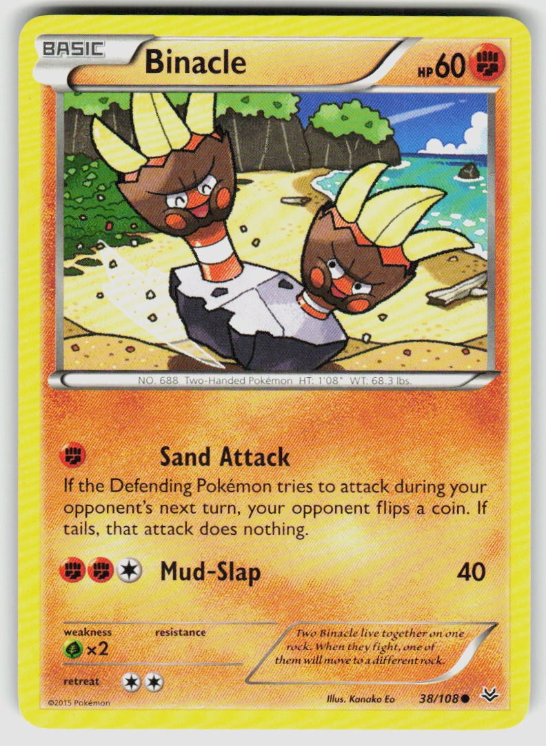 BINACLE 38/108 ROARING SKIES COMMON POKEMON