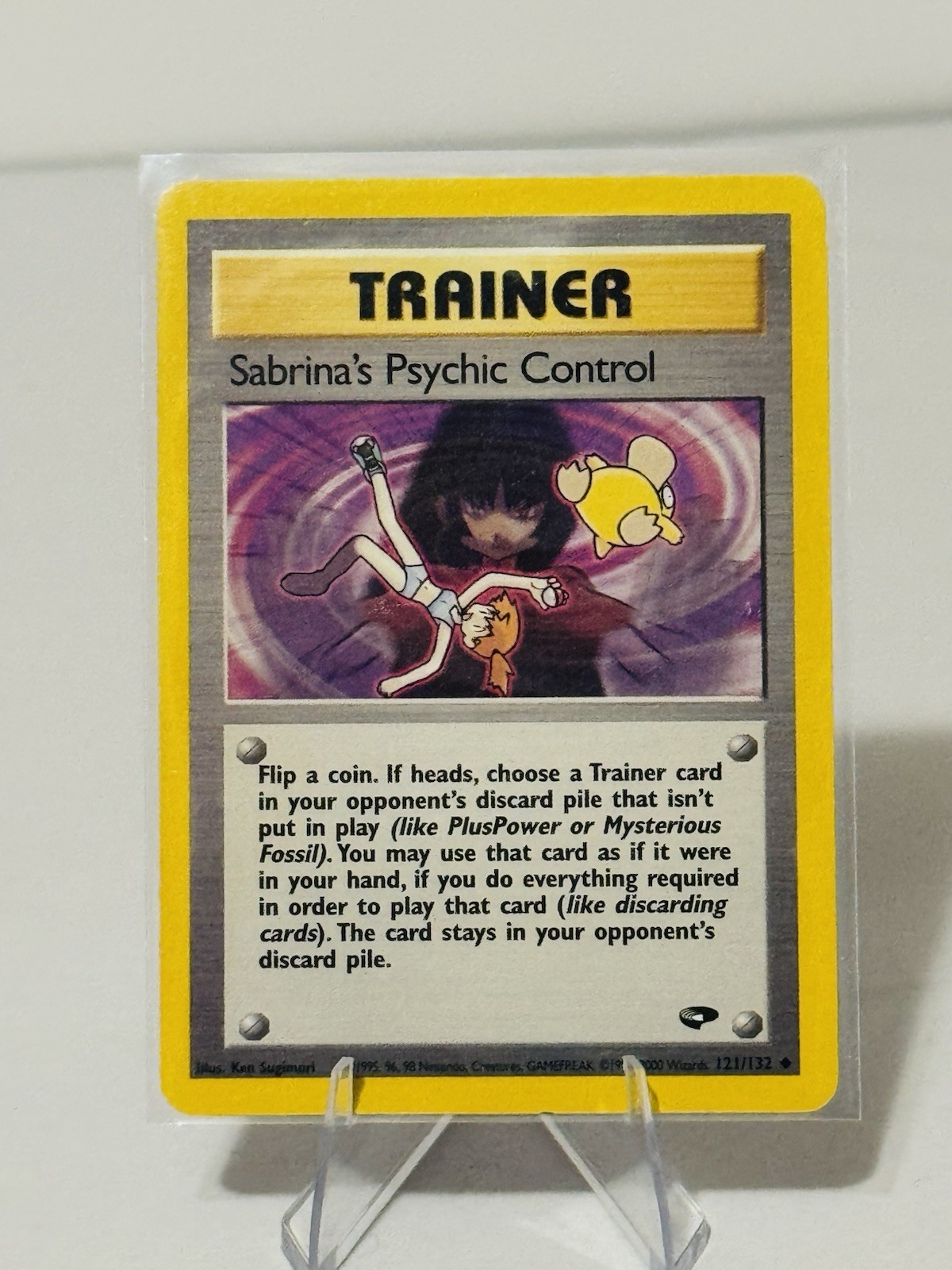 Pokemon TCG Sabrina’s Psychic Control, 2000 Trainer 121/132 Uncommon