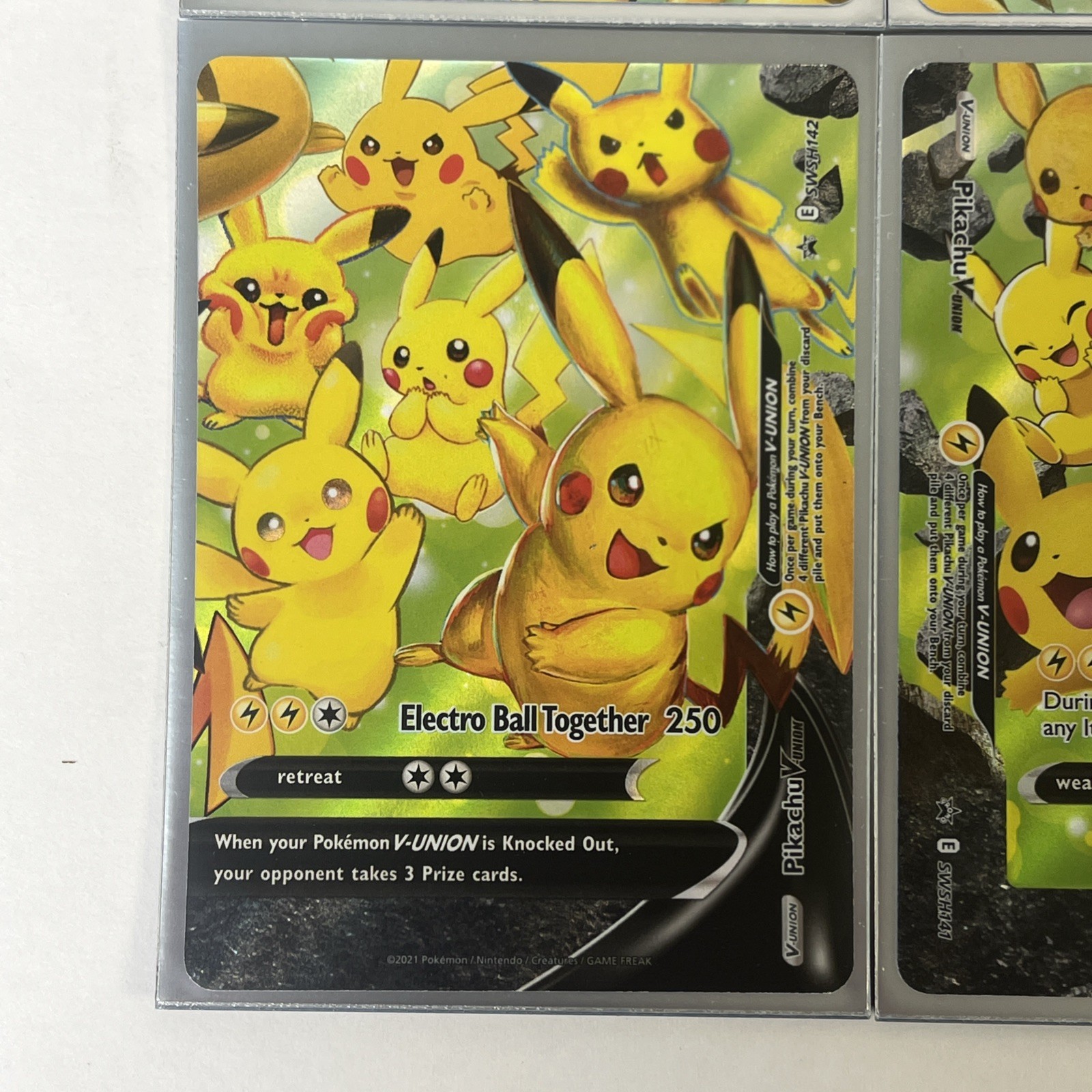 Pikachu v Union 25th Anniversary Collectible Card Set 4 Cards