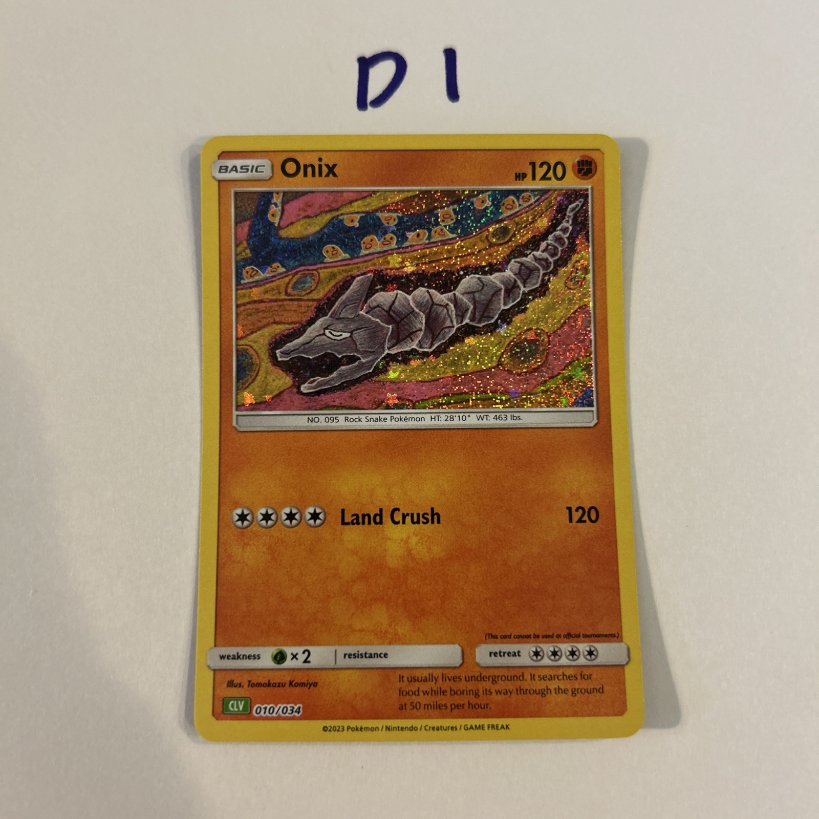 2023 Pokémon Classic Collection Box Onix Holo CLV 010/034 English