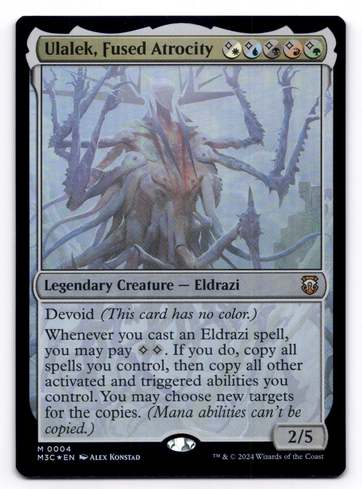 Ulalek, Fused Atrocity NM Commander: Modern Horizons 3 0004 MTG Foil
