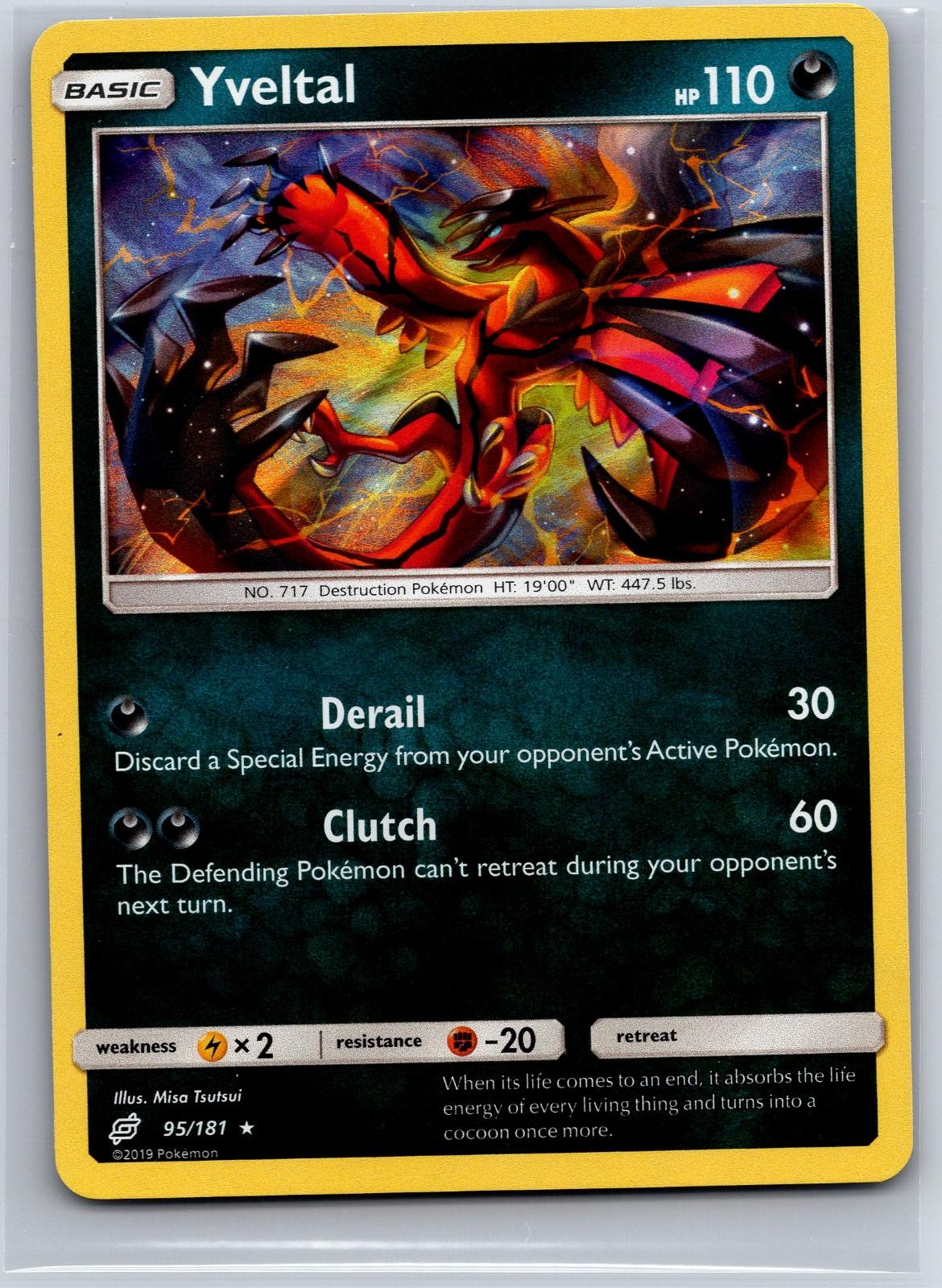 Yveltal 95/181 Holo Rare Team Up Pokemon Holo NM/M 620c-3