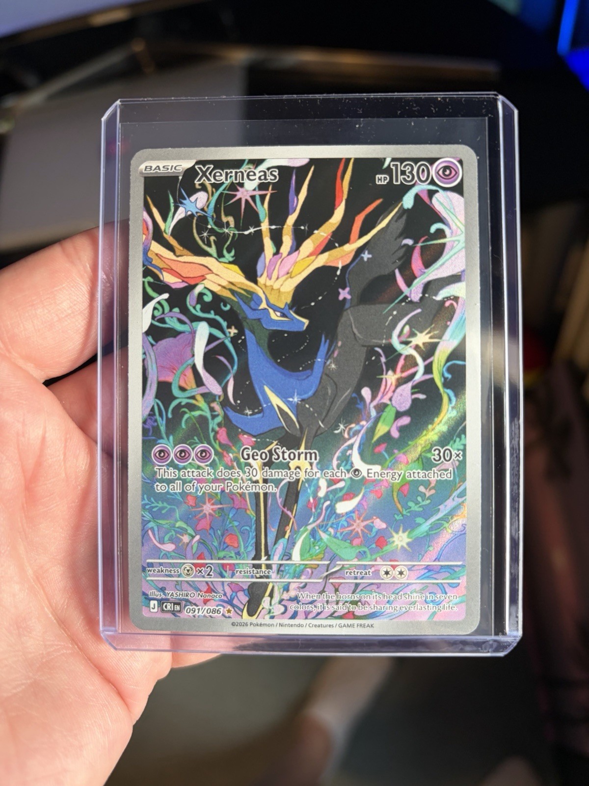 Pokémon TCG Xerneas Card 091/086 possiblePSA10