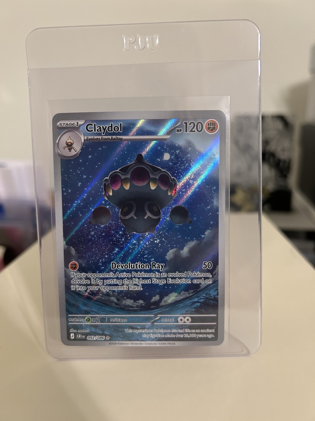 Pokémon TCG – Claydol chaos rising 092/086 Holo 🐉