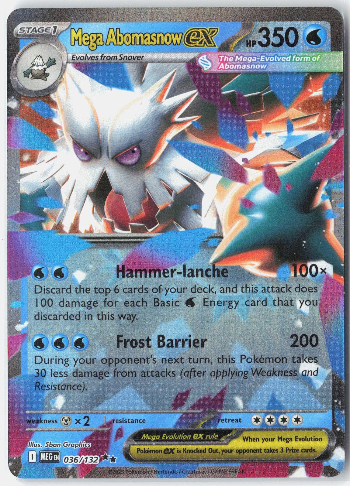 ME01: Mega Evolution #036/132 Mega Abomasnow ex