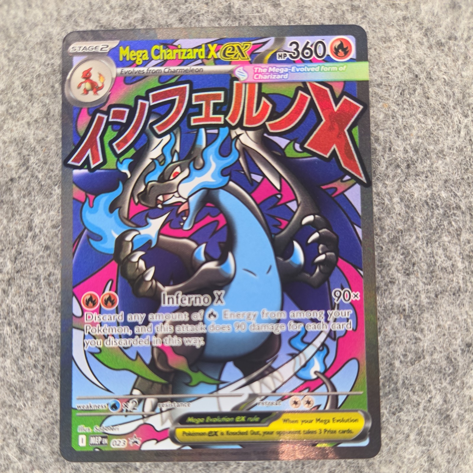 Pokemon TCG Mega Charizard X EX Mega Evolution Promo 023
