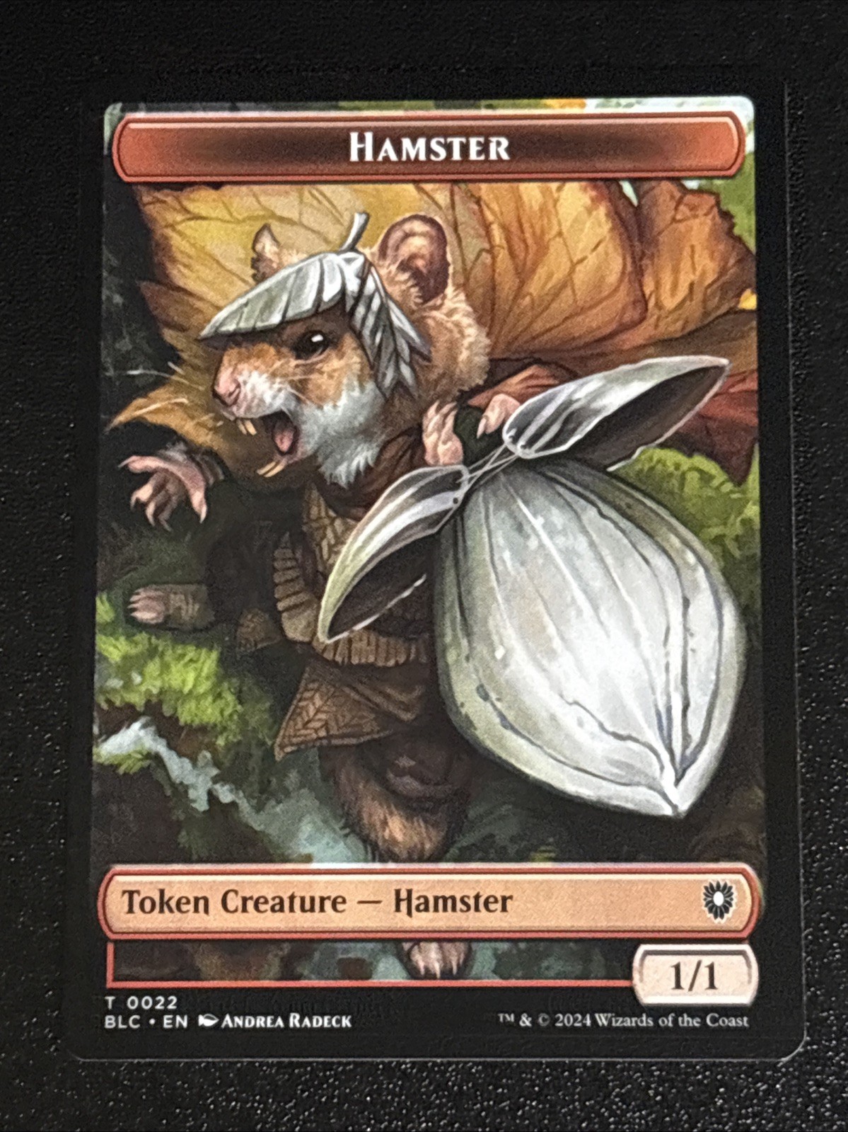 MTG Commander: Bloomburrow Hamster/Beast Double-Sided Token 0022/0024 NM
