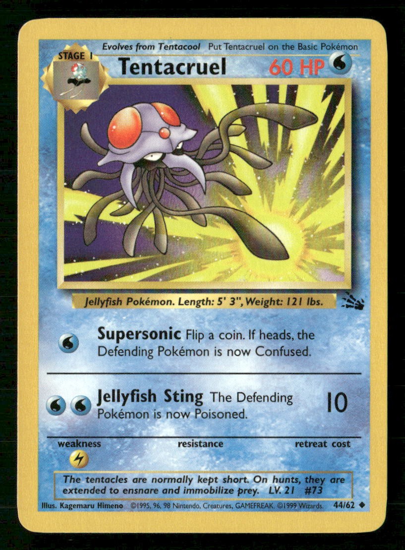 Tentacruel Fossil 44/62 Unlimited LP