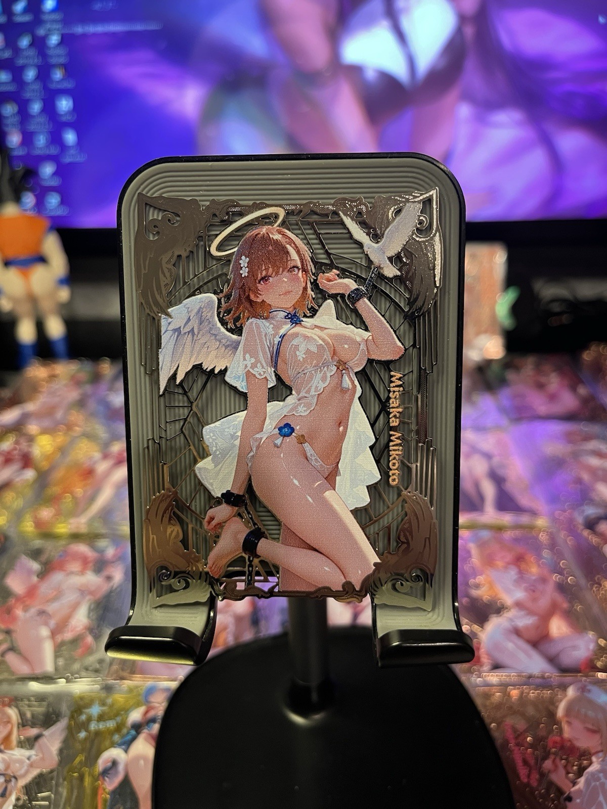 Misaka Mokoto Girls Party Metal Card CCG Random Serial Limited Goddess Story