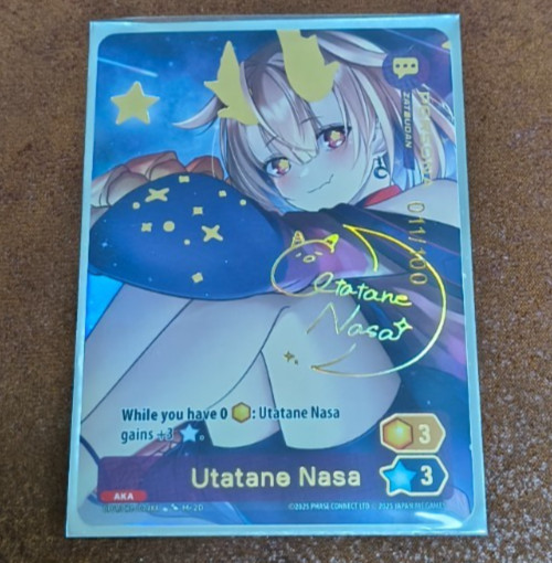 Oshi Push TCG Utatane Nasa Serialized card 11/100