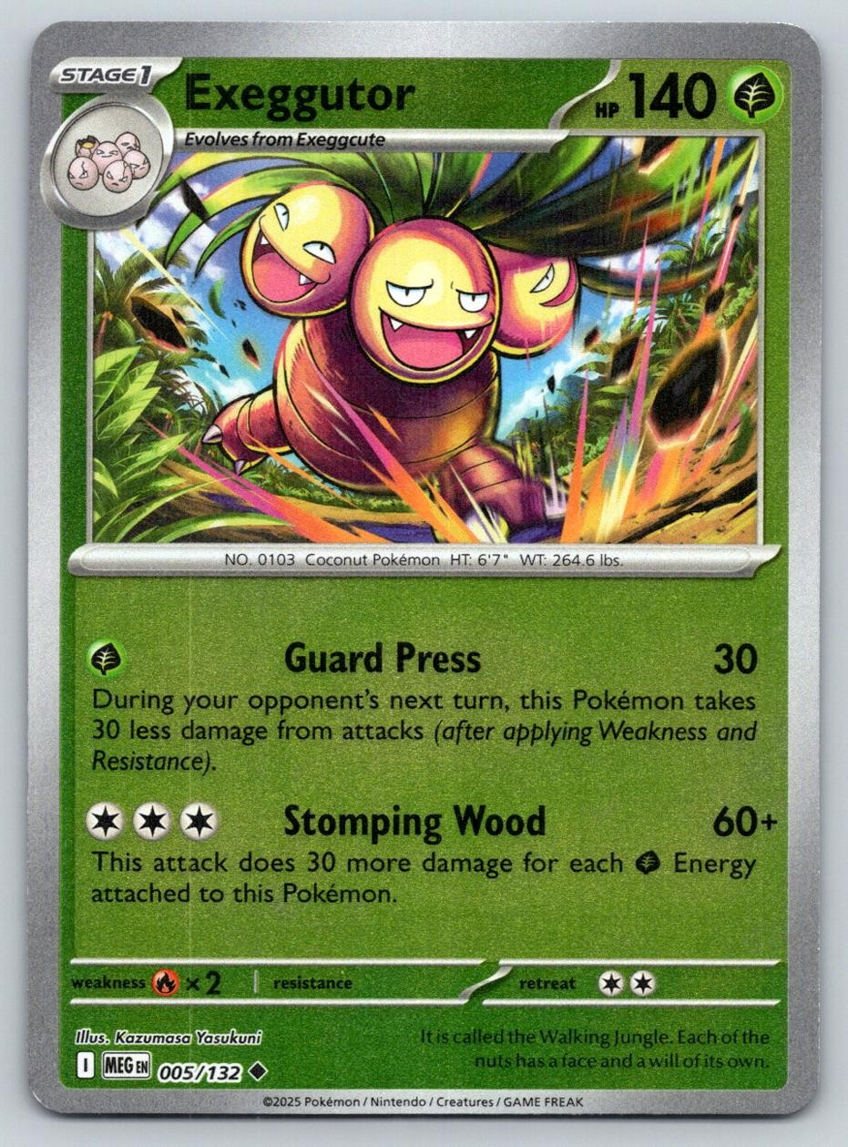 EXEGGUTOR 005/132 UC MEGA EVOLUTION POKEMON LP YASAKUNI