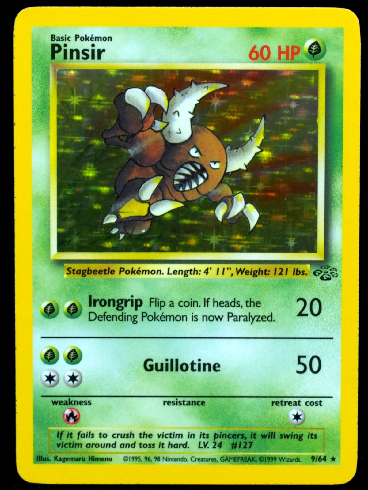 Pinsir #9/64 NM+ Jungle Pokemon Card