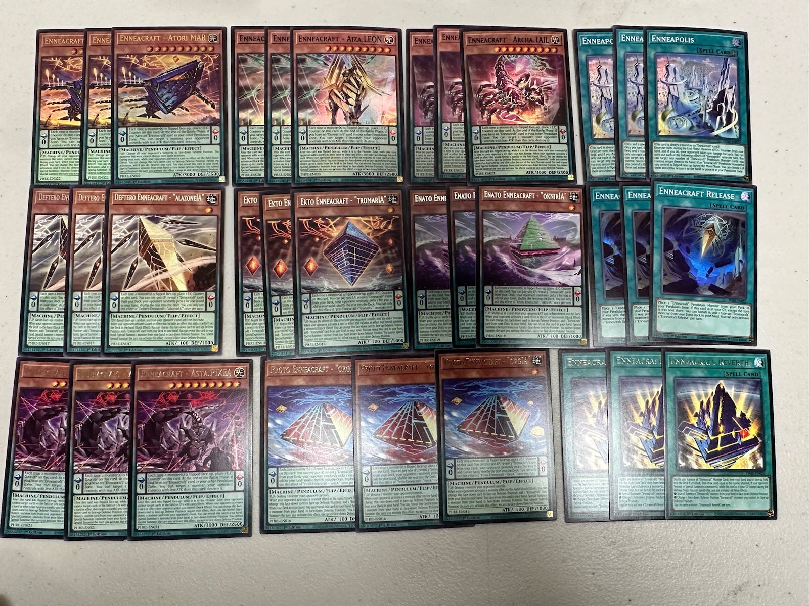 Yugioh Enneacraft Deck Core Phantom Revenge English 33* Cards PHRE-EN NM