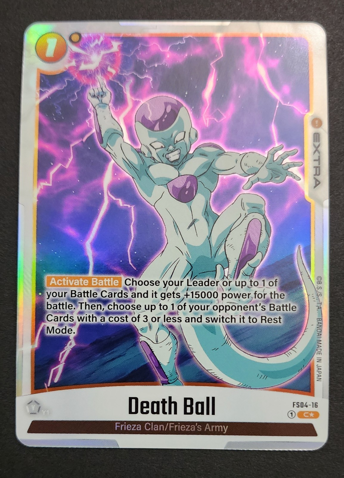 Dragon Ball Fusion World Death Ball FS04-16 Alt Art Foil NM Free Shipping