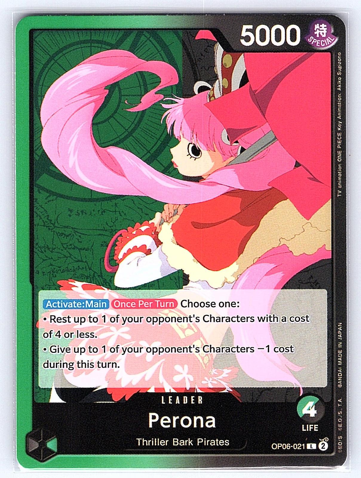Perona (021) OP06-021 Leader Wings of the Captain One Piece NM/M