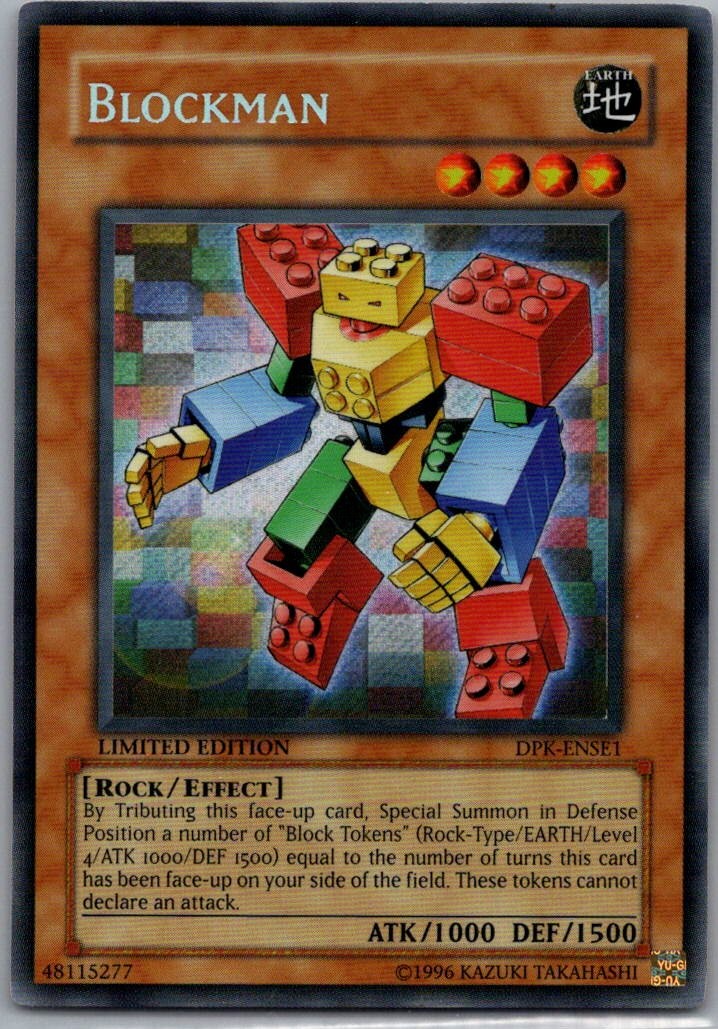 Blockman Secret Rare Duelist Pack Special Edition Effect Monster DPK-ENSE1 LP-NM
