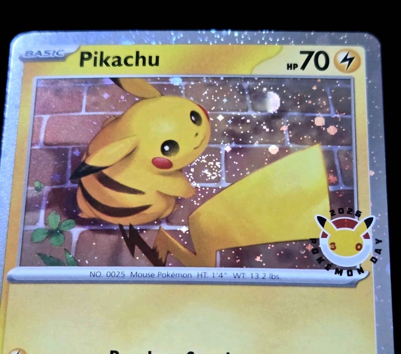 2026 Pokemon Day Pikachu 30th Anniversary Promo 51/162 **Chest Swirl**