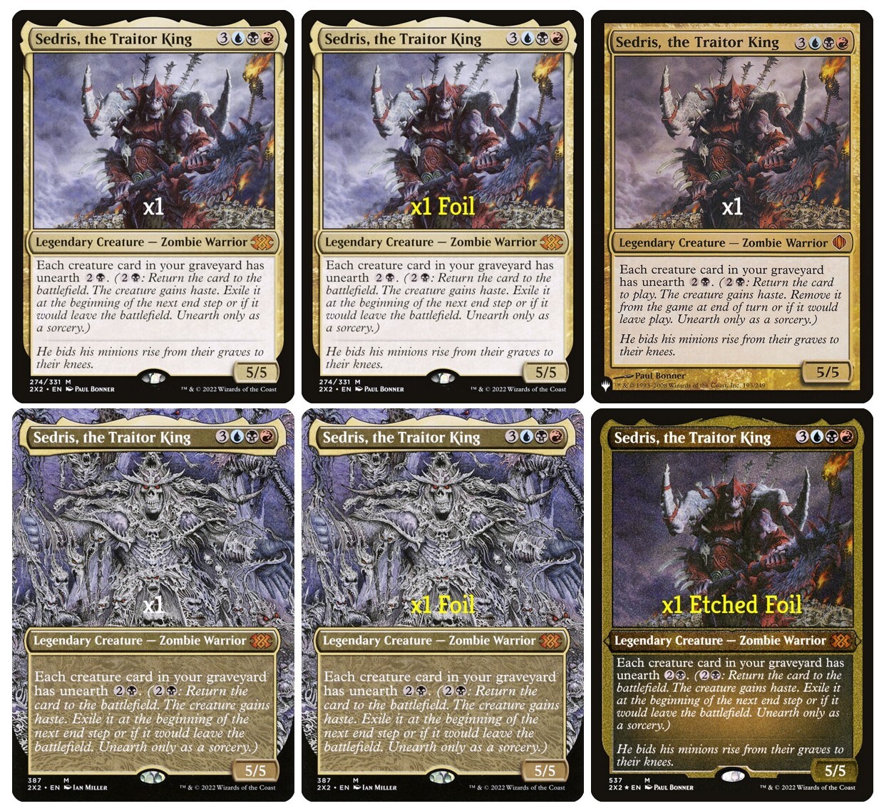 MTG 2X2 PLIST Sedris, the Traitor King MINT (SELECT)