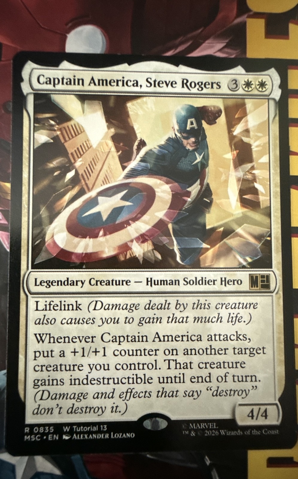 Captain America, Steve Rogers (0835) Commander: Marvel Super Heroes Regular