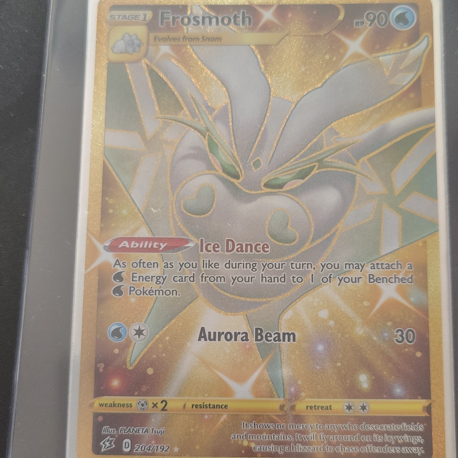 The Pokémon Company Frosmoth 204/192 Rebel Clash Secret Rare Full Art Holo EN