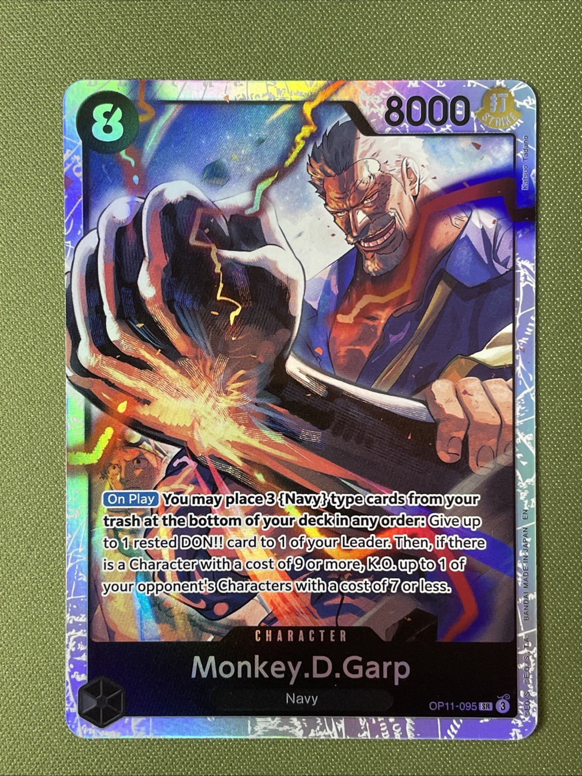 One Piece – A Fist of Divine Speed – Monkey.D.Garp – OP11-095 Super Rare Eng