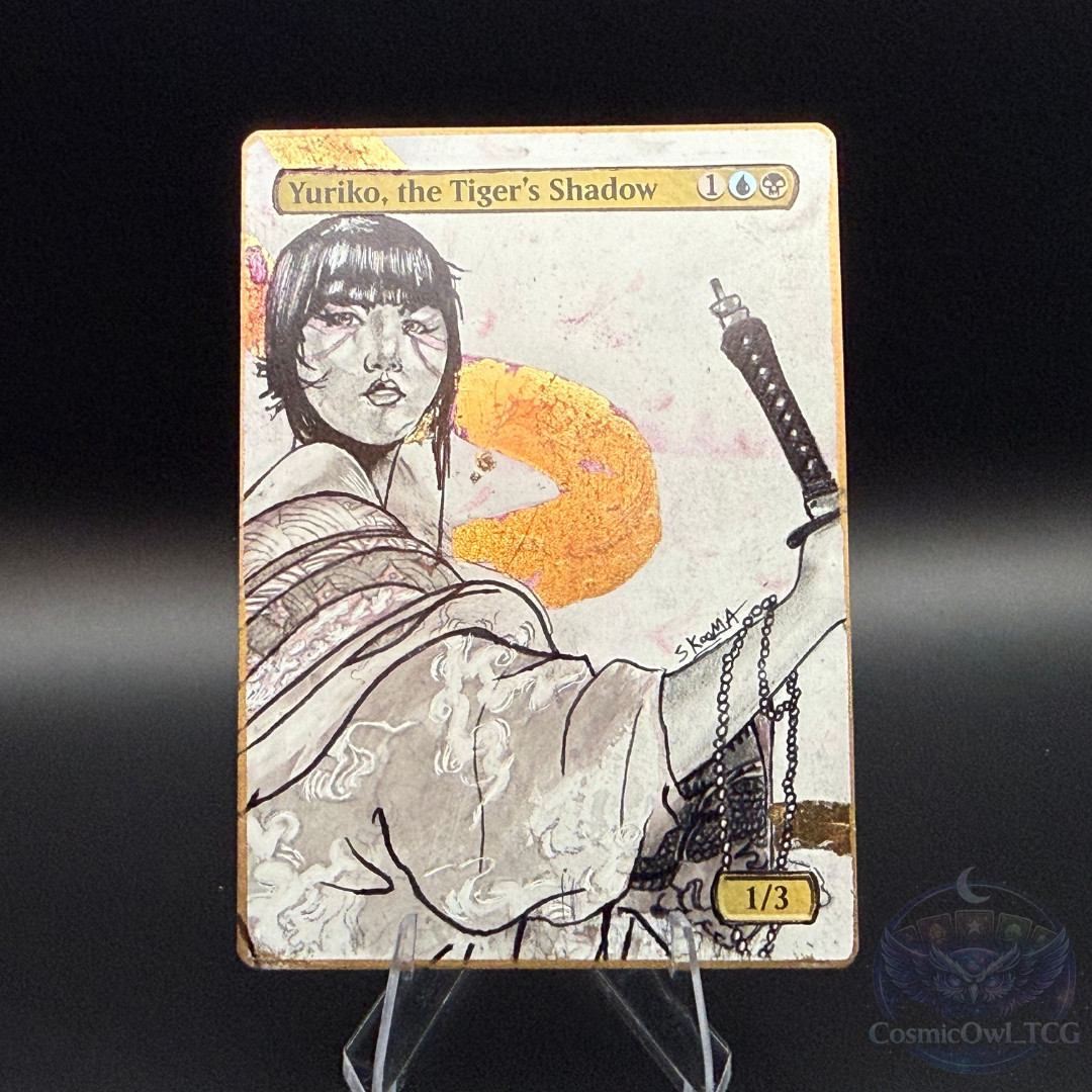Yuriko, the Tiger’s Shadow alter— 1/1 Hand-Painted Original Alter by Skooma