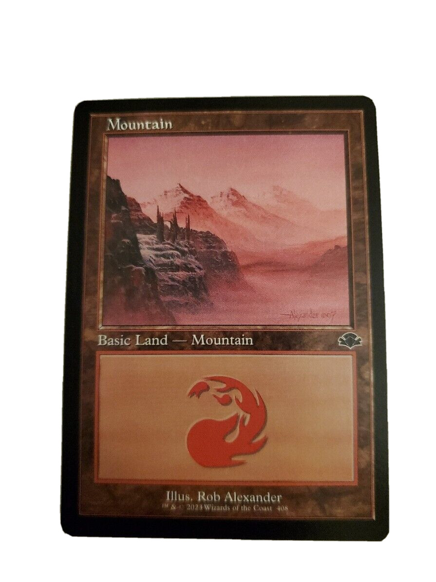 1x Mountain Retro Frame (408) Dominaria Remastered MTG Magic the Gathering NM