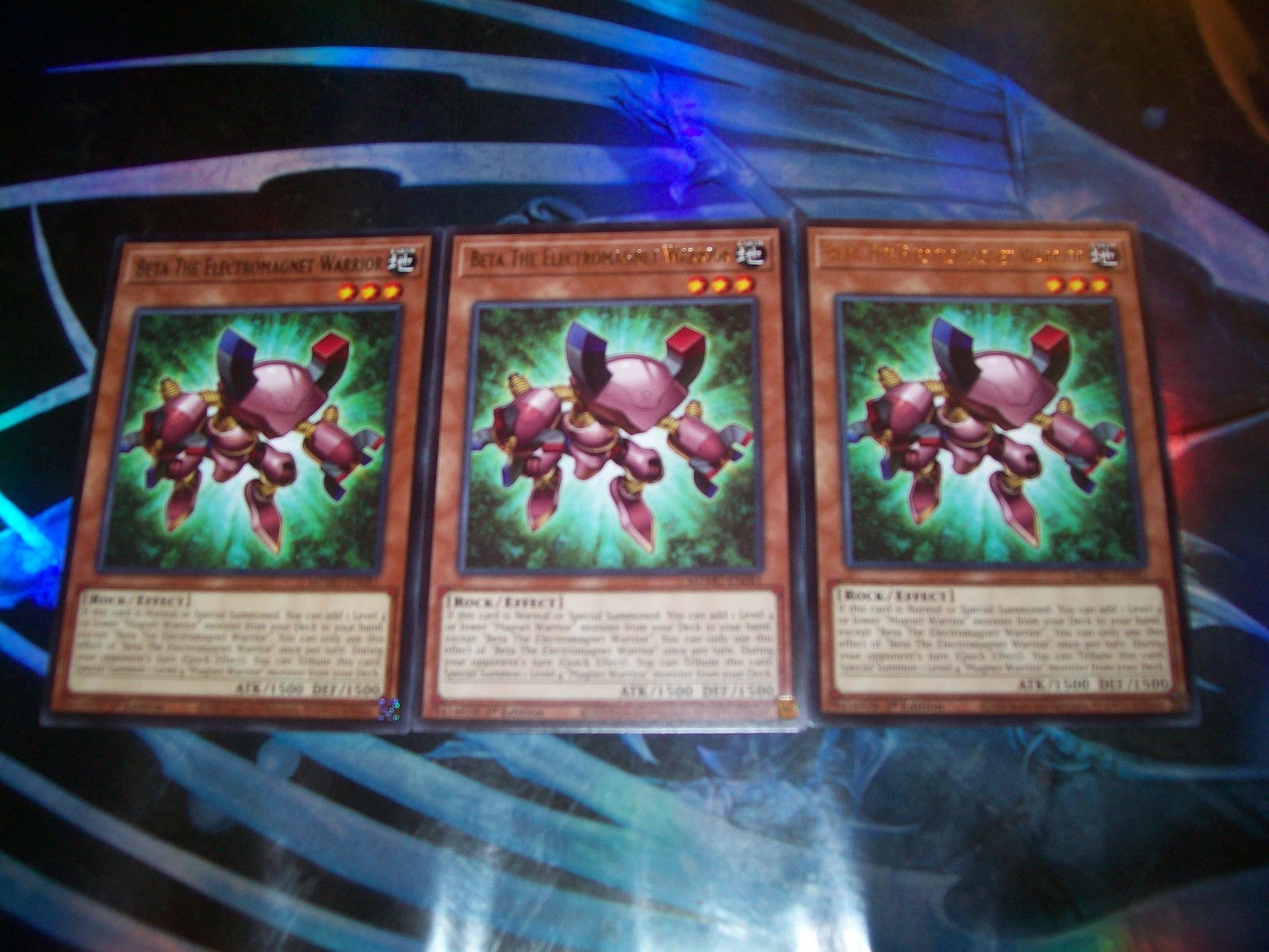 3x Beta the Electromagnet Warrior 1st Edition Rare MZMU-EN081 Yu-Gi-Oh!