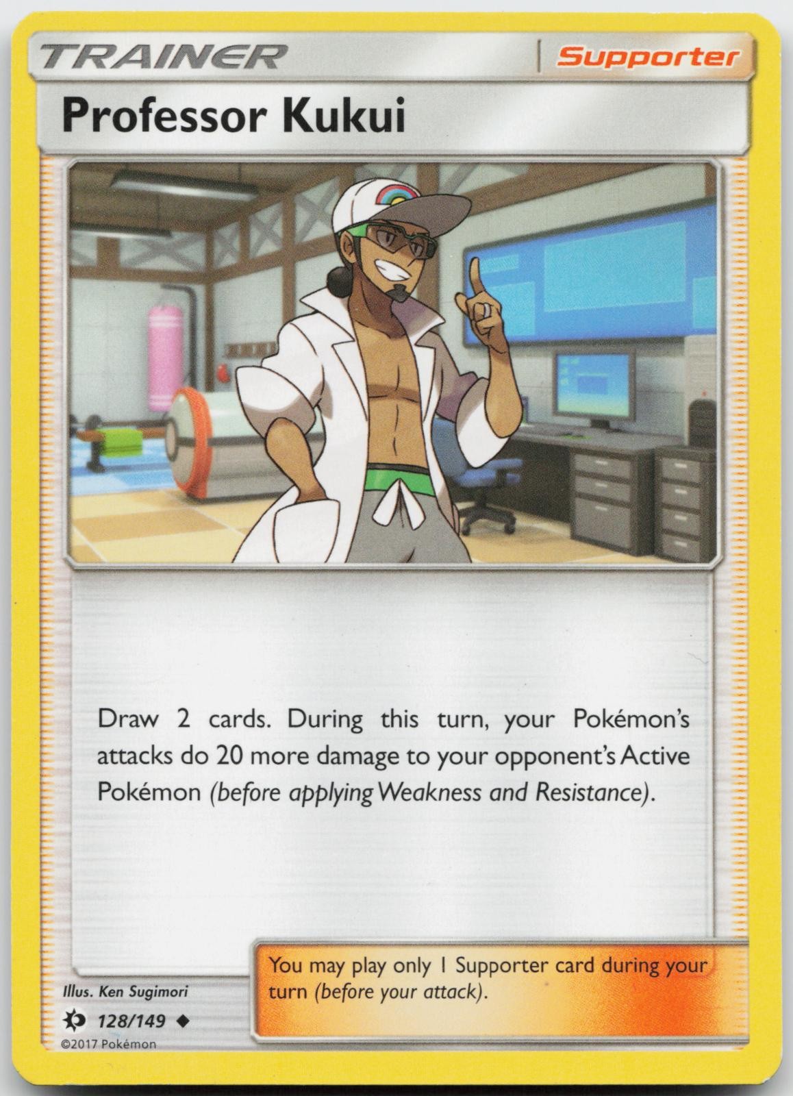 Professor Kukui 128/149 Pokemon SM Base Set – LP