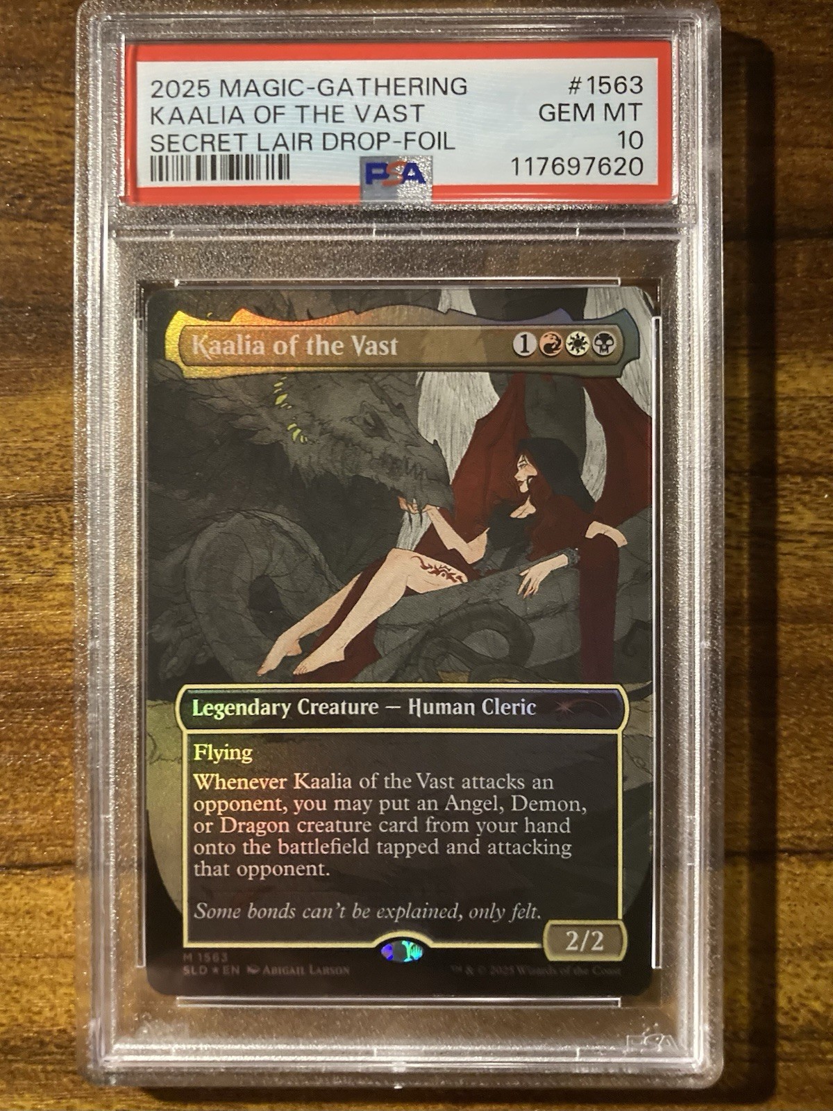 MTG✨KAALIA OF THE VAST Brdless/Ext Art FOIL✨SLD Tragic Romance PSA 10 MYTHIC