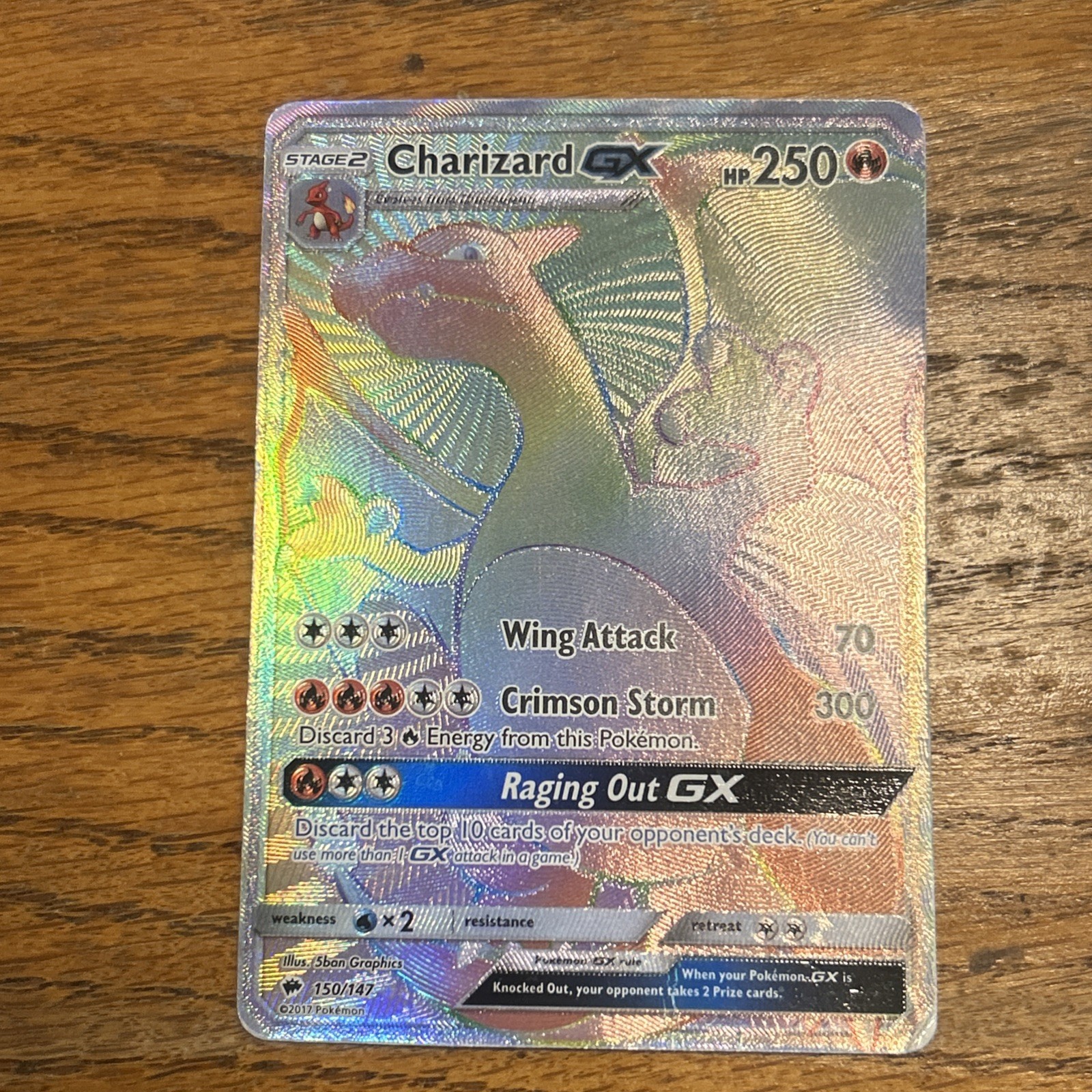 Charizard GX (Secret) 150/147 Sm-Burning Shadows Holo – HP