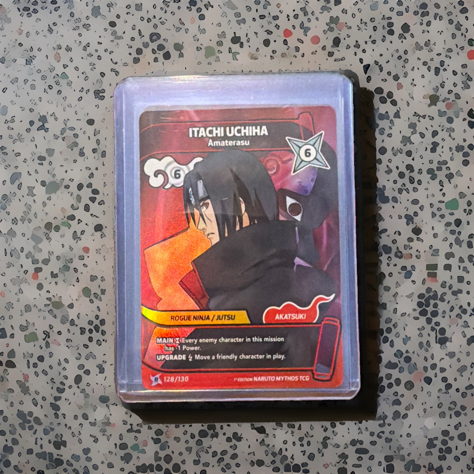 Itachi Uchiha 128/130 Rare Naruto Mythos TCG 1st Ed English – US SELLER